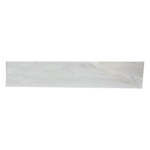 glass panel for electric fire on white background 