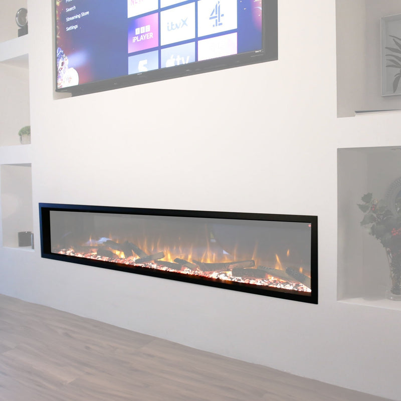 electric fire in the living room 