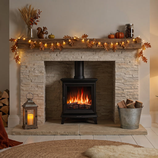 Cosy Living room with electric stove 