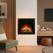 Ezee Glow E-Clovelly Electric Stove in living room 