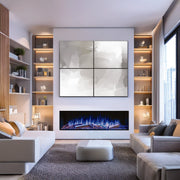Ezee Glow Expanse electric fire in living room 