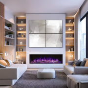 Ezee Glow Expanse electric fire in living room 