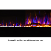 Ezee Glow Grand Zara electric fire on white background 