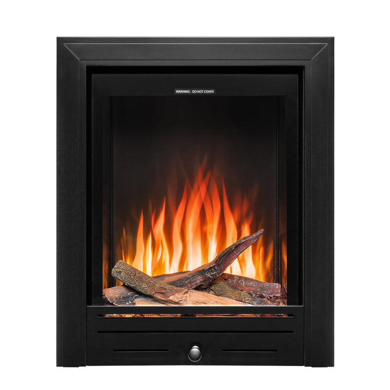 Ezee Glow Pulse Deep Inset Electric Fire With Metal Trim on white background