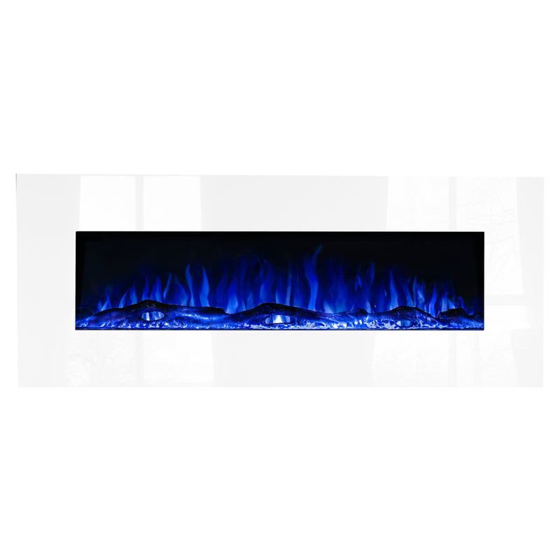 White Wall Mounted Electric Fire