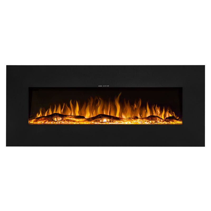 Ezee Glow Zara 50" Metal Frame Wall Mounted or Recessed / Built-In Electric Fire