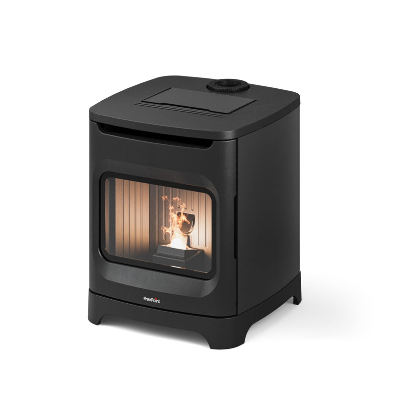 Freepoint Flos 6 Freestanding Pellet Stove, Eco Design Approved, Defra Approved