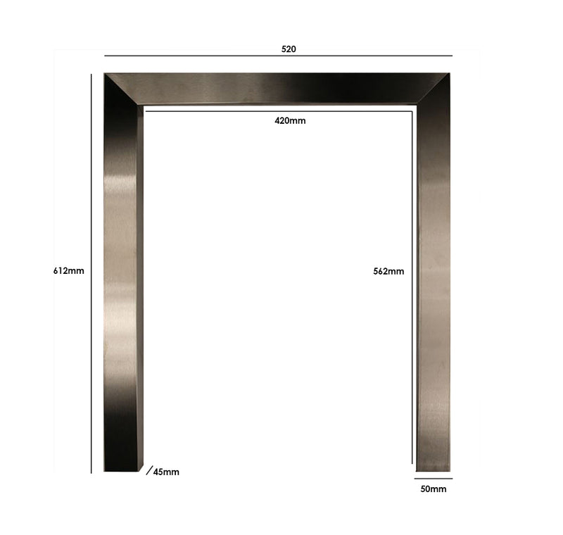 16 x 2 Inch Stainless Steel Frame (ss)