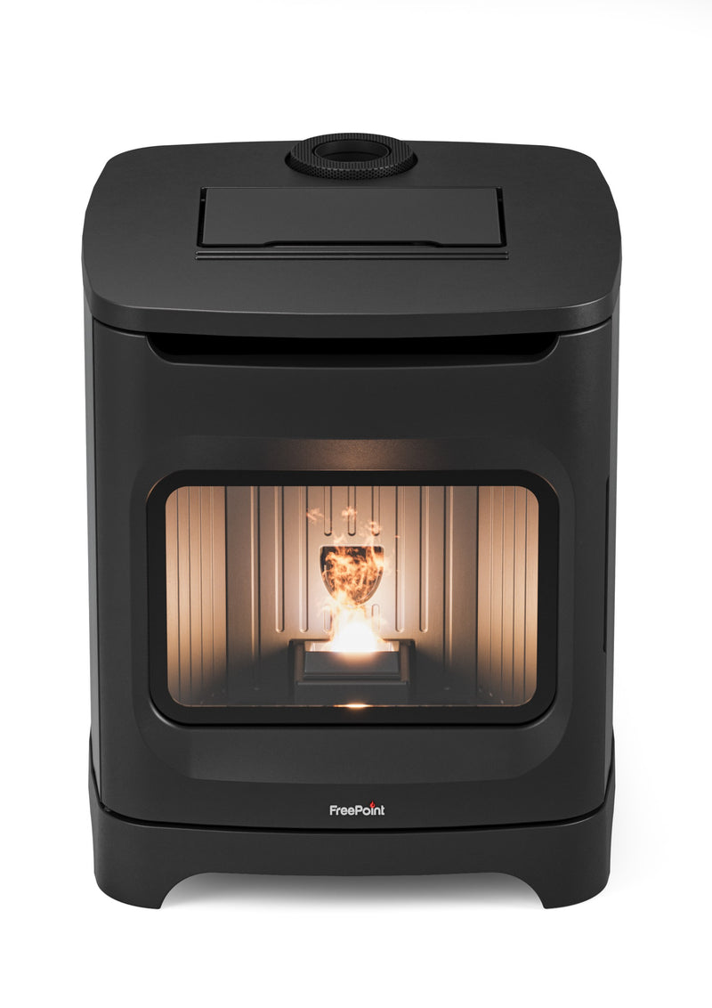 Black Freestanding Pellet Stove