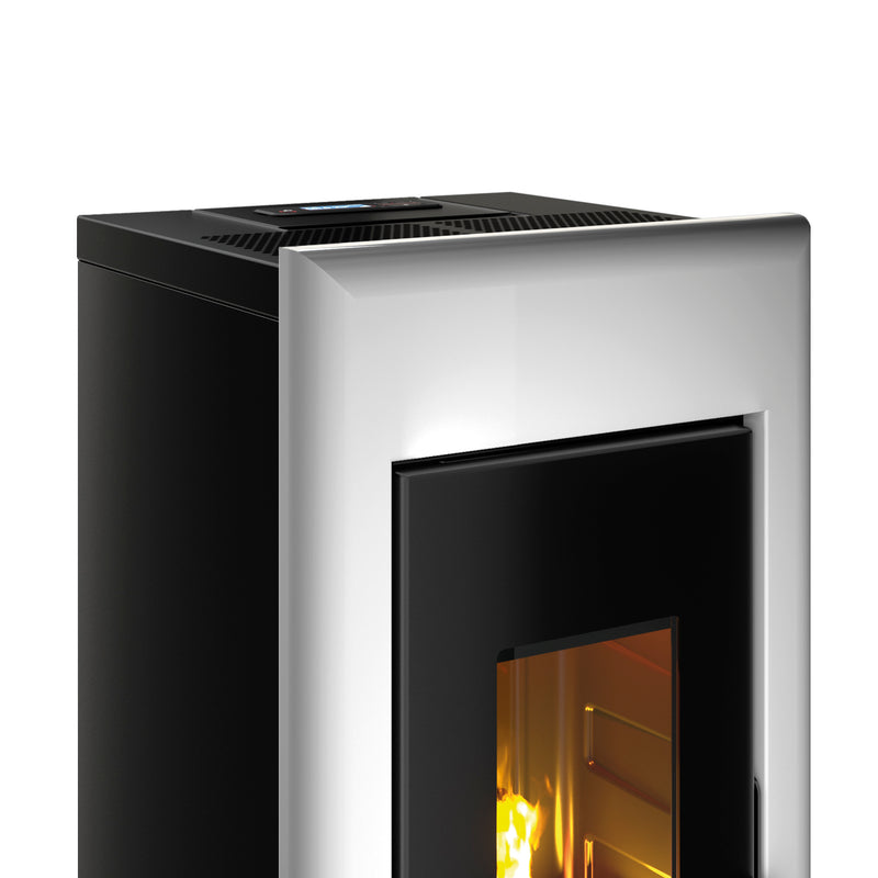 White Freestanding Pellet Stove