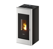 White Freestanding Pellet Stove