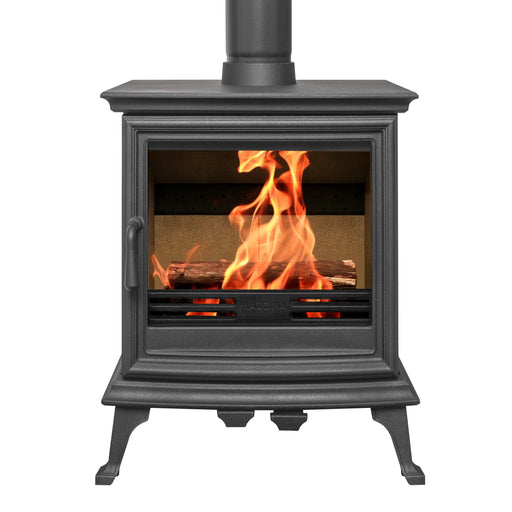 Mazona Bedford multifuel stove on white background 