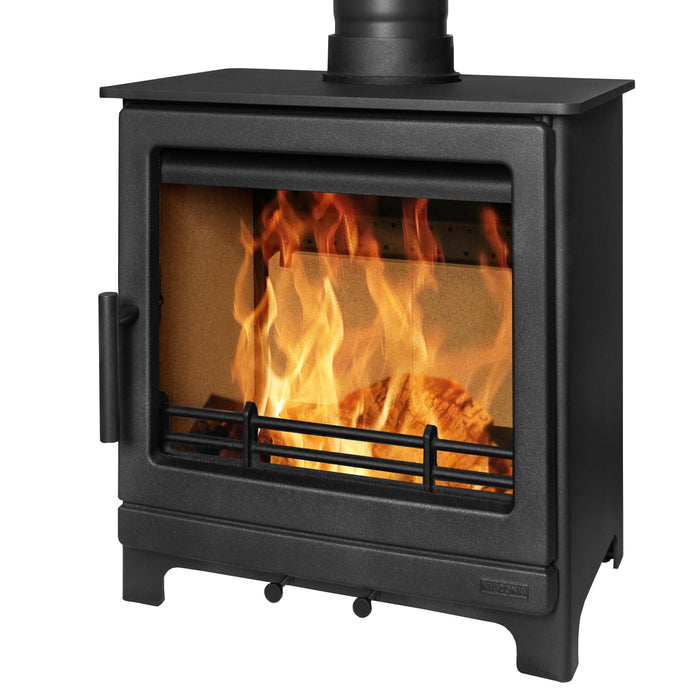 Mazona Ripley 8kW Multifuel Woodburning Stove Black Edition, Freestanding, Eco Design Approved, Defra Approved