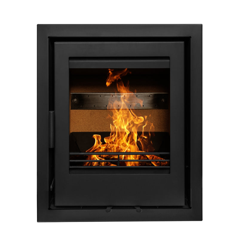 Mazona Clovelly 750 5kW Steel 4 Sided Trim Stove, Multifuel, Woodburning, Cassette, Inset, Eco Design Approved, Defra Approved