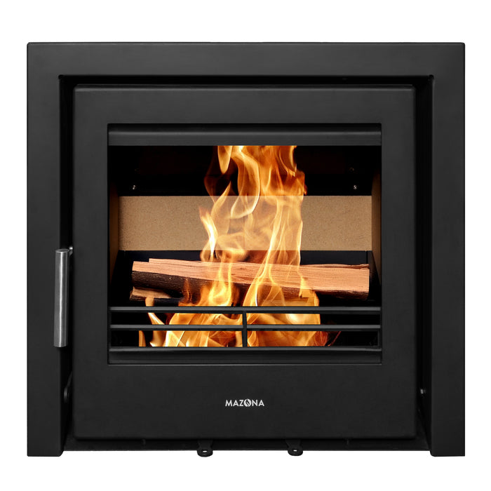 Mazona Clovelly 550 6kW Steel 3 Sided Trim Stove, Multifuel, Woodburning, Cassette, Inset, Eco Design Approved, Defra Approved