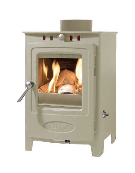 Cream Arada Hamlet Solution 4  Multi Fuel Stove on white background 