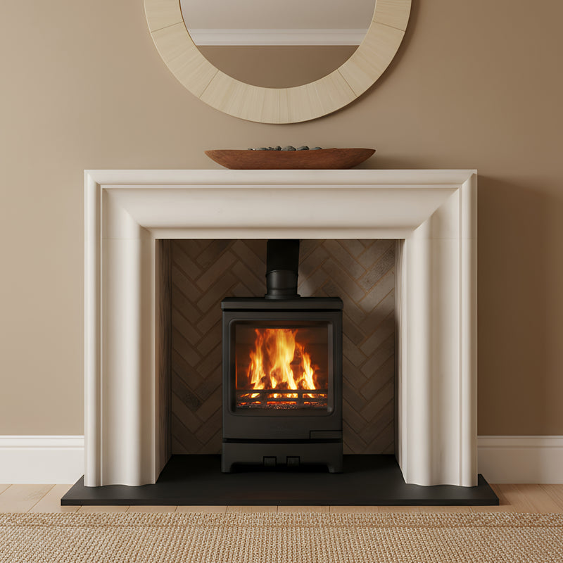 Mazona Kingsmere 8kW Multifuel Woodburning Stove Black Edition, Freestanding, Eco Design Approved, Defra Approved
