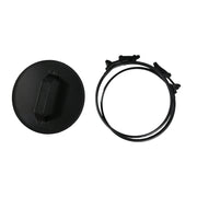 Black Twin Wall 90 Degree Tee locking bands on white background 