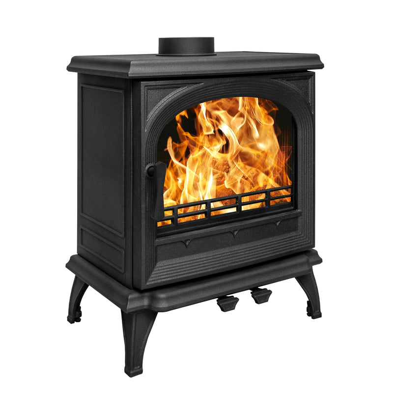 black Multifuel Woodburning Stove 