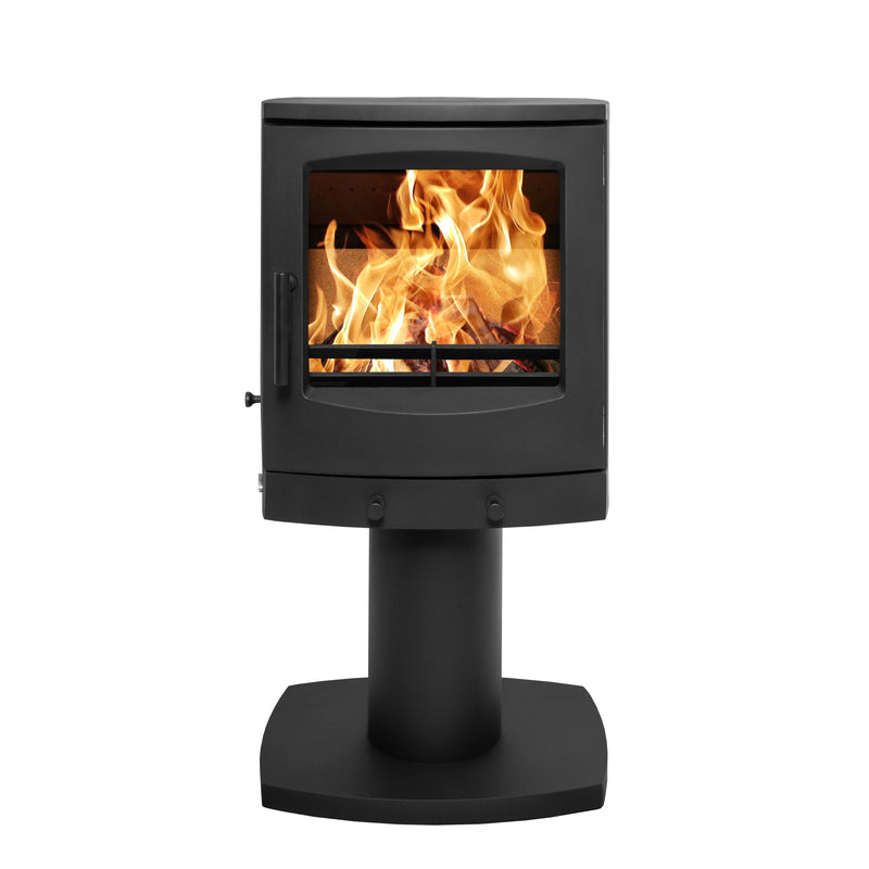 Mazona Eco Crewe 5kW Stove, Multifuel, Woodburning, Pedestal, Freestanding, Eco Design Approved, Defra Approved