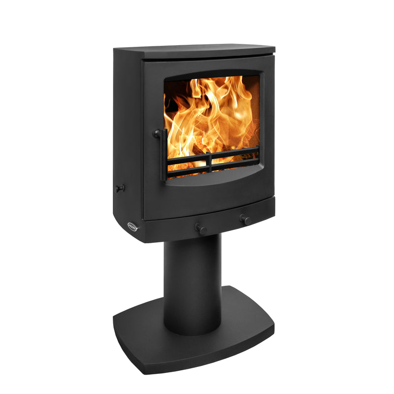 Mazona Eco Crewe 5kW Stove, Multifuel, Woodburning, Pedestal, Freestanding, Eco Design Approved, Defra Approved