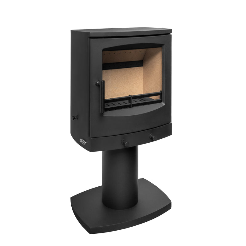 Mazona Eco Crewe 5kW Stove, Multifuel, Woodburning, Pedestal, Freestanding, Eco Design Approved, Defra Approved