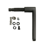 Black Mazona Heatwave door handle in white background