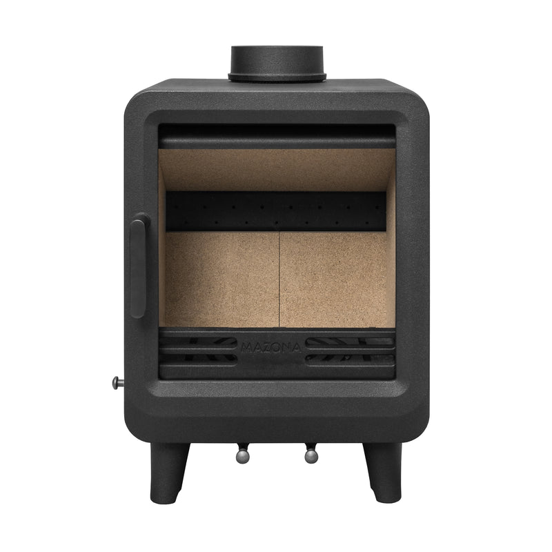 Black Multifuel Woodburning Stove