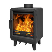 Black Multifuel Woodburning Stove
