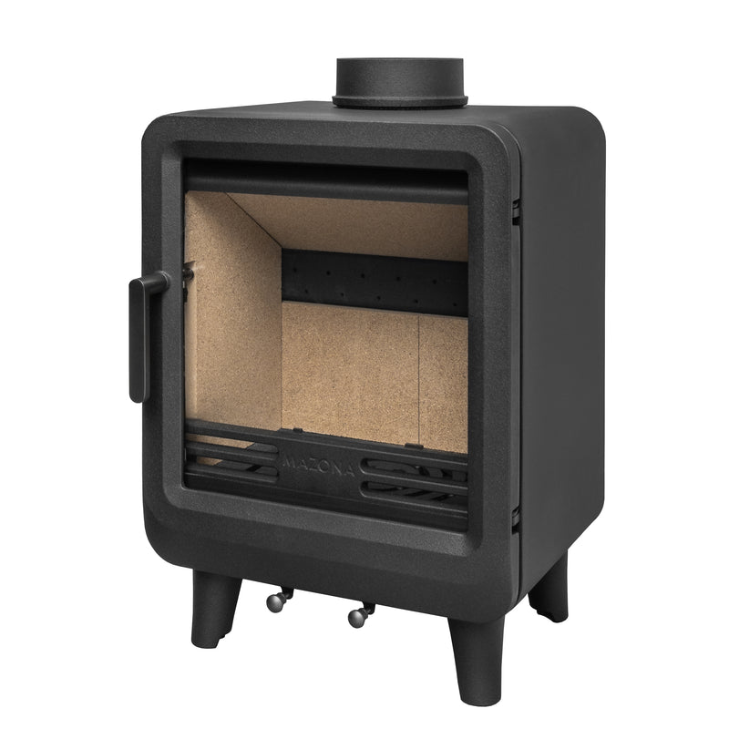 Black Multifuel Woodburning Stove