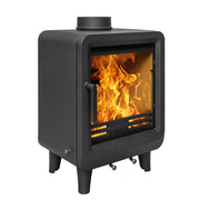 Black Multifuel Woodburning Stove