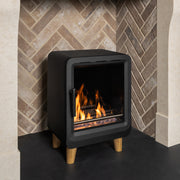 Mazona Heatwave Bioethanols stove in chimney space 