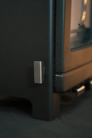  Mazona Ripley Stove without flames side view close up