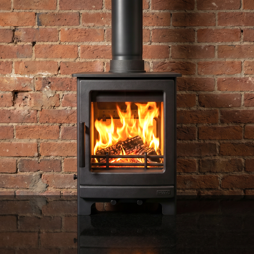 Mazona Ripley stove on red brick background 