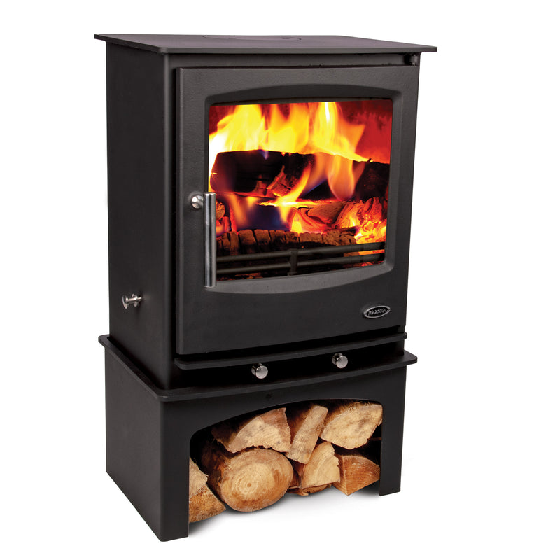 Black Mazona Multifuel Woodburning Stove