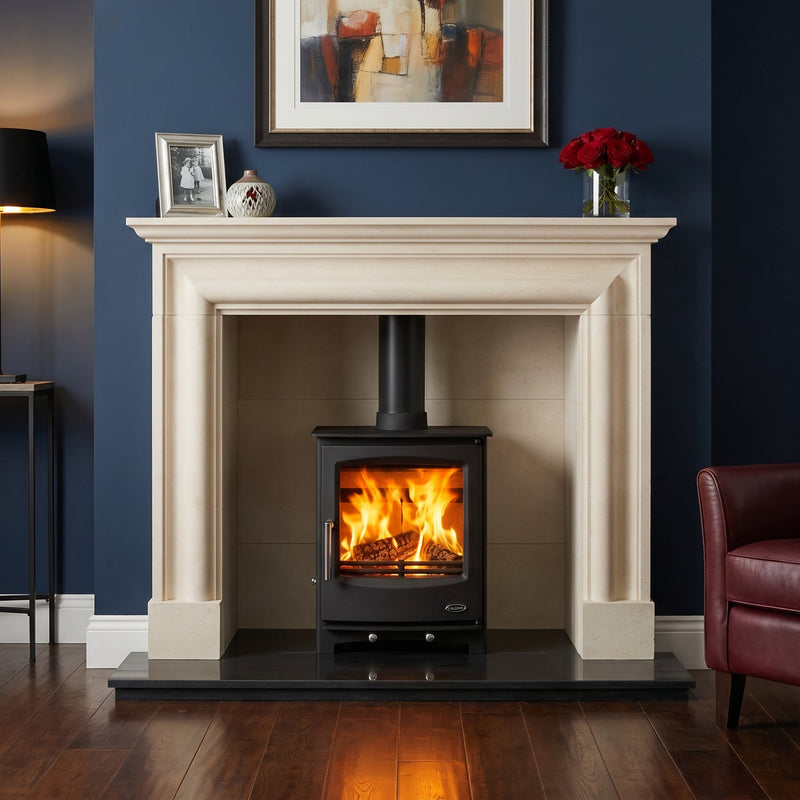 Mazona Rye 5kW Multifuel Woodburning Stove, Freestanding, Eco Design Approved, Defra Approved