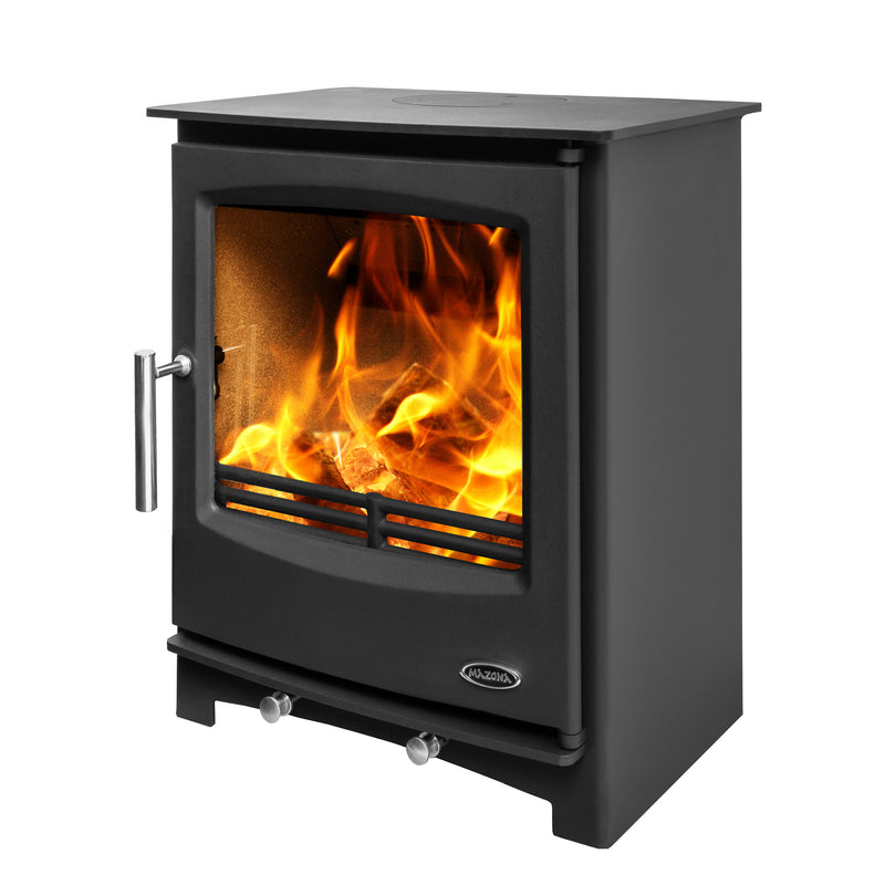 Black Mazona Multifuel Woodburning Stove