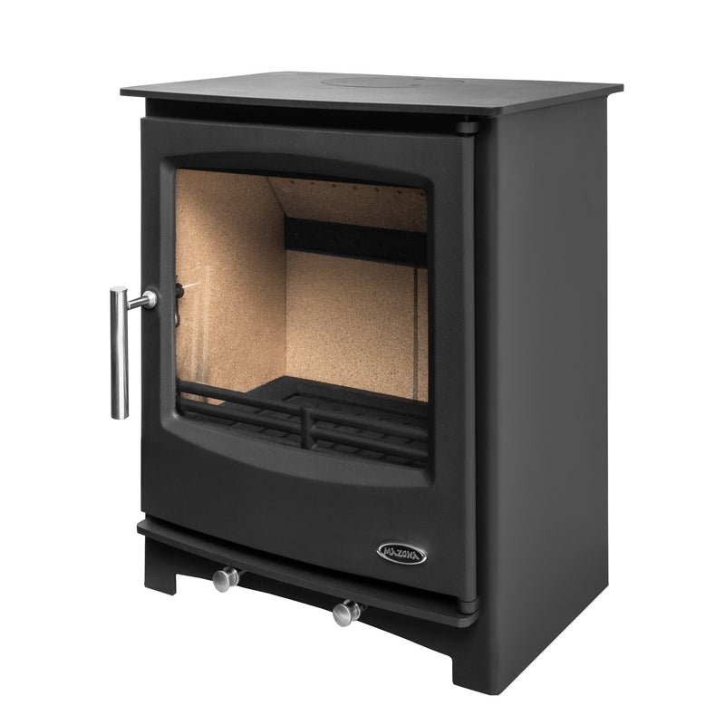 Black Mazona Multifuel Woodburning Stove