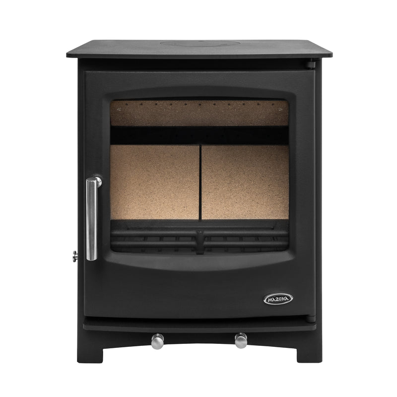 Black Mazona Multifuel Woodburning Stove
