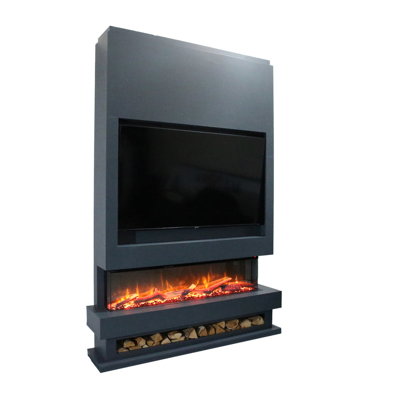 Ezee Glow Celestial 72" Electric Fire Self Build Media Wall Kit