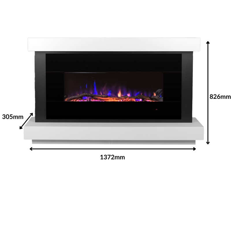 Ezee Glow Mini Zara Black Electric Fire Suite