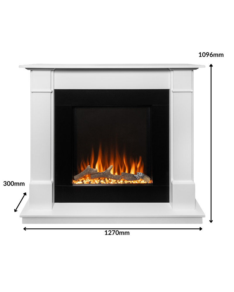 Ezee Glow Naxos 600 Electric Fire Suite