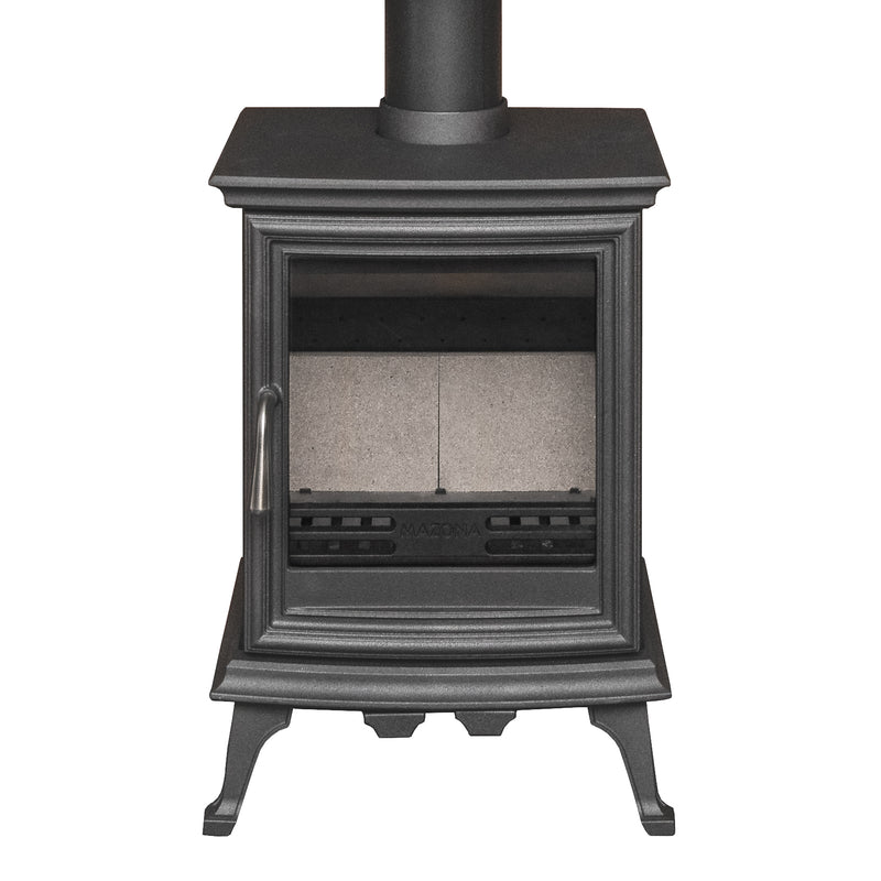 Mazona Bedford 5kW Stove in Grey, Multifuel, Woodburning, Freestanding, Eco Design Approved, Defra Approved