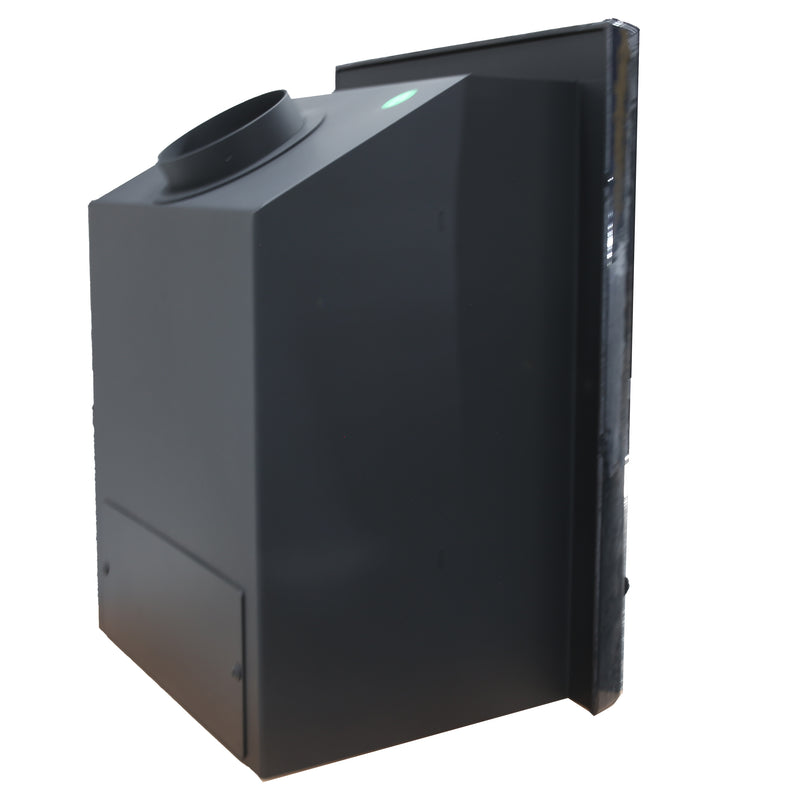 Mazona Dedham 5kW Stove Enamel Black, Multifuel, Woodburning, Inset, Eco Design Approved, Defra Approved