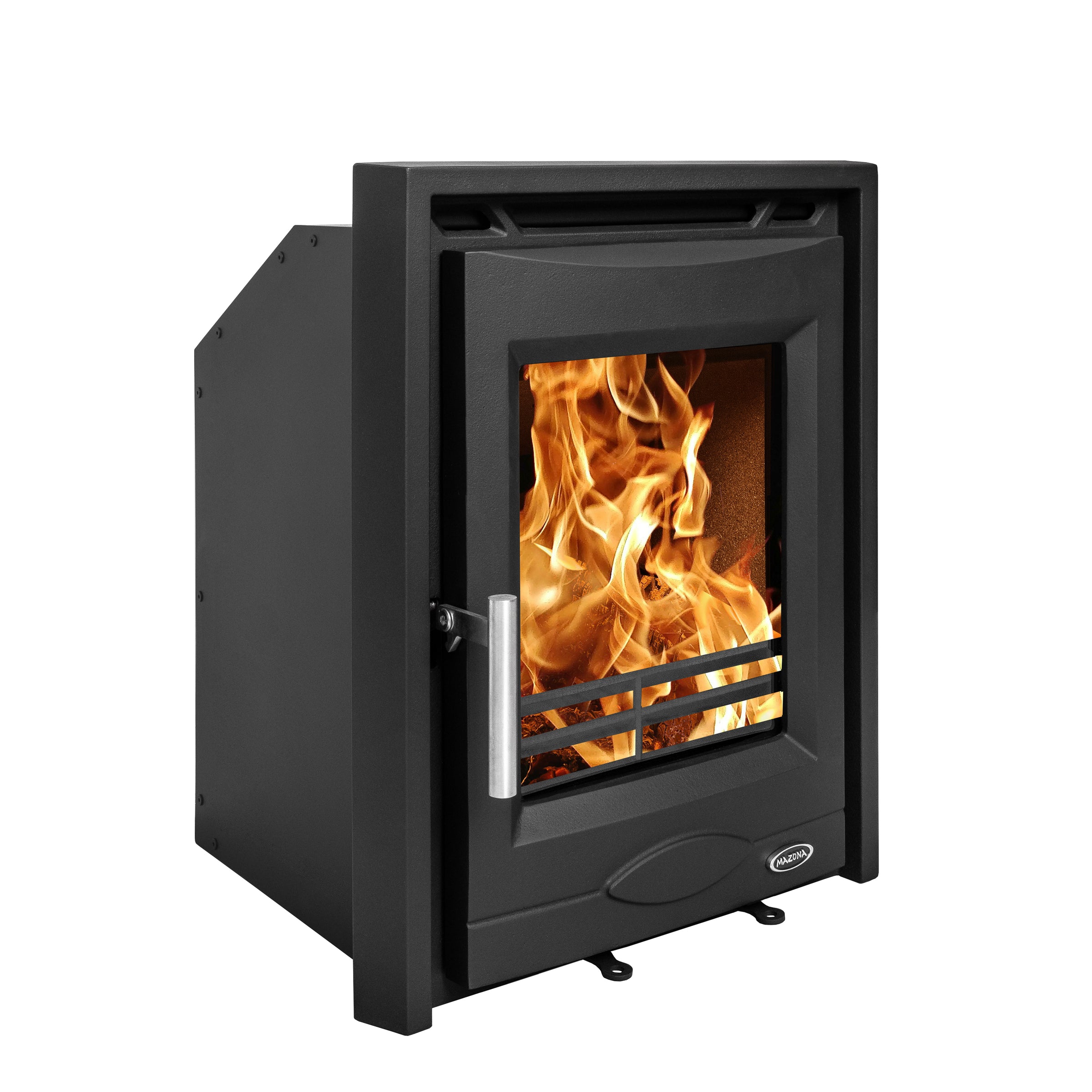 Mazona Dedham 7kW Stove, Multifuel, Woodburning, Inset, Eco Design App ...