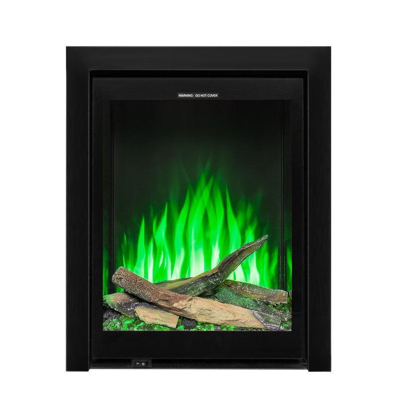 Ezee Glow Pulse Deep Inset Electric Fire With Glass Trim
