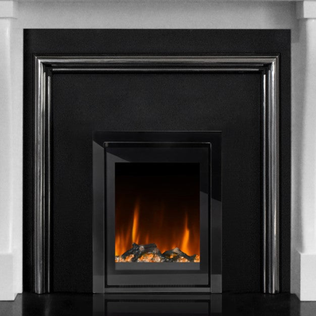 Ezee Glow Pulse Black Inset Electric Fire With Glass Trim