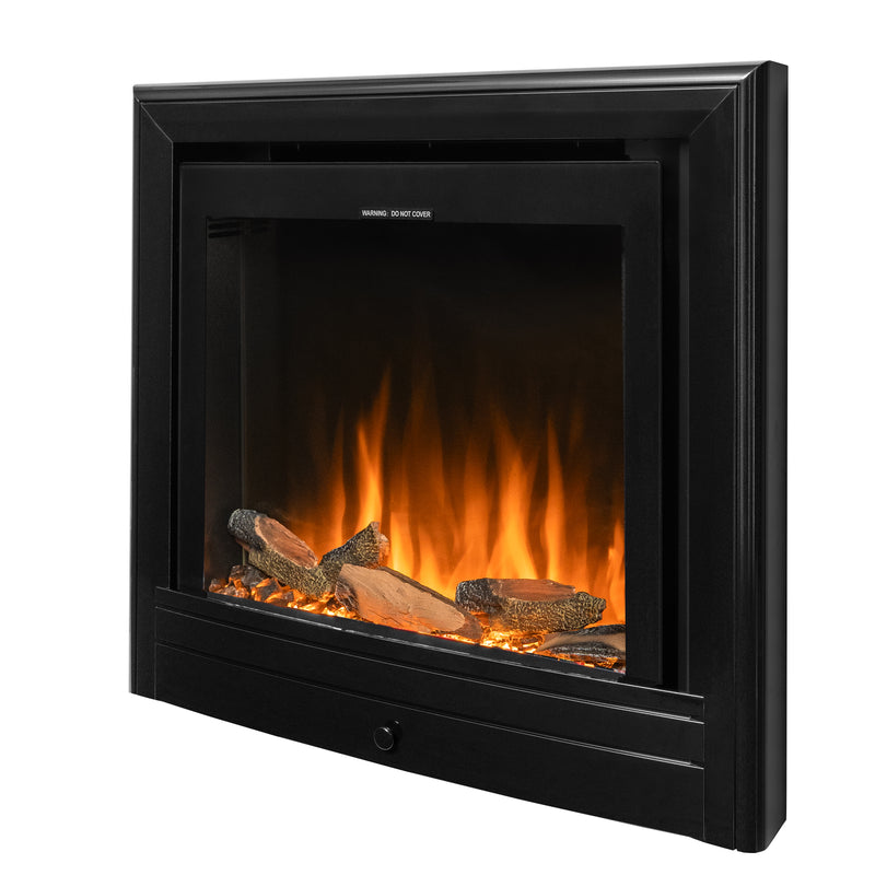 Ezee Glow Pulse Widescreen Black Inset Electric Fire With Nickel Trim