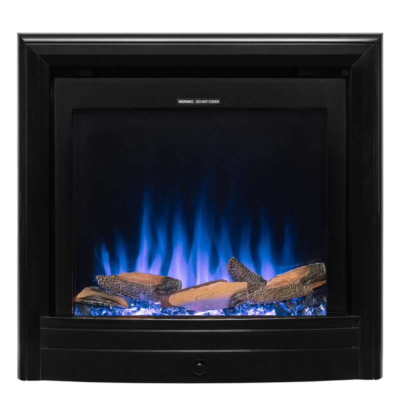 Ezee Glow Pulse Widescreen Black Inset Electric Fire With Nickel Trim