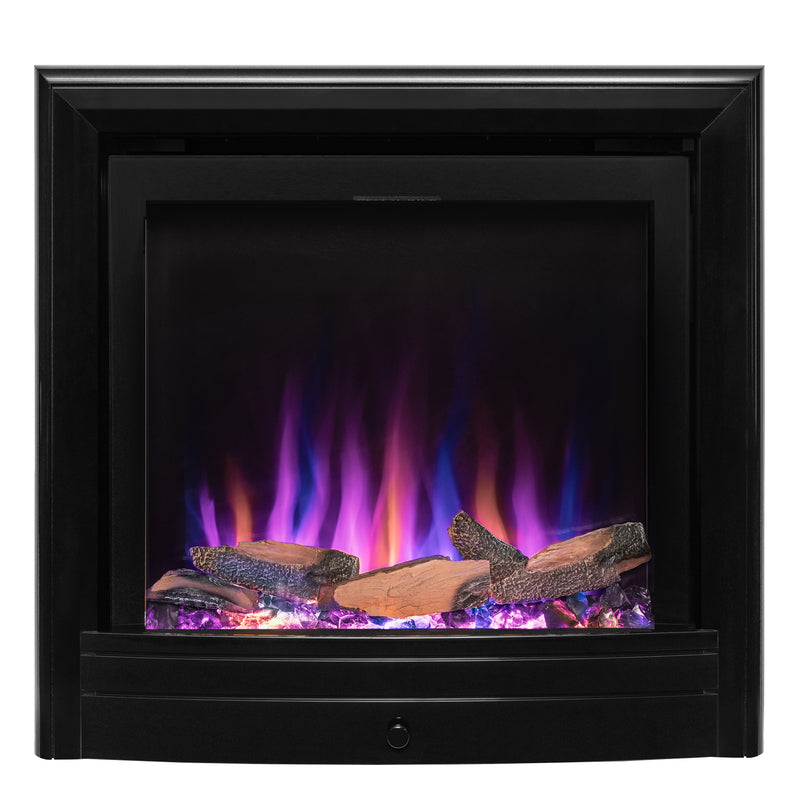 Ezee Glow Pulse Widescreen Black Inset Electric Fire With Nickel Trim